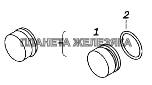 Заглушка с кольцом КамАЗ-5460 (каталог 2005 г.)