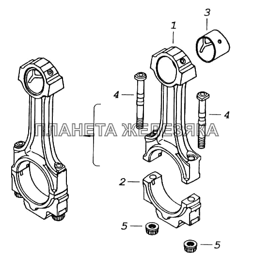 Шатун КамАЗ-5460 (каталог 2005 г.)