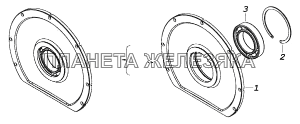 Корпус подшипника КамАЗ-5460 (каталог 2005 г.)