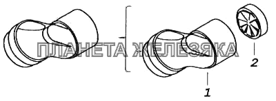 Угольник сапуна КамАЗ-5460 (каталог 2005 г.)