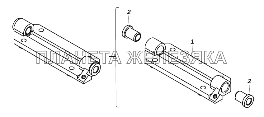 Кронштейн вала привода КамАЗ-5460 (каталог 2005 г.)