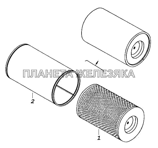 Элемент фильтрующий с предочистителем КамАЗ-5460 (каталог 2005 г.)