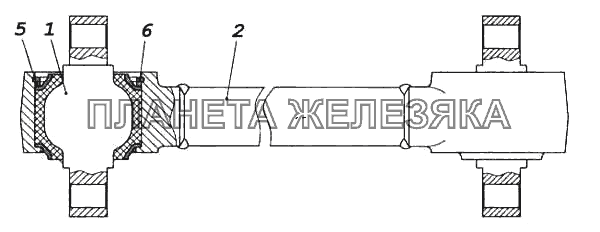 Штанга передней подвески КамАЗ-5460 (каталог 2005 г.)