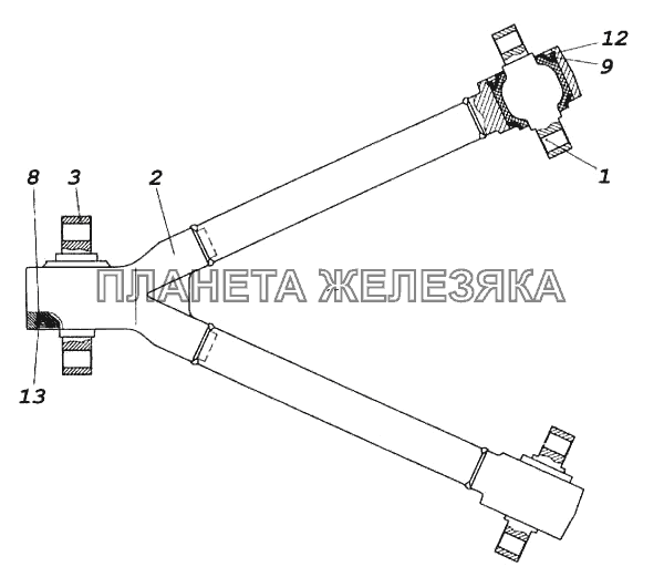 Штанга верхняя КамАЗ-5460 (каталог 2005 г.)