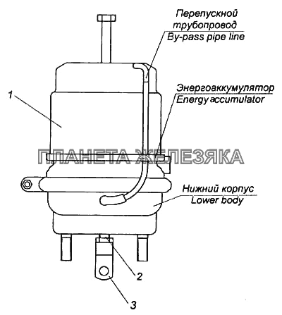 Тормозная камера тип 30/24 КамАЗ-5460 (каталог 2005 г.)