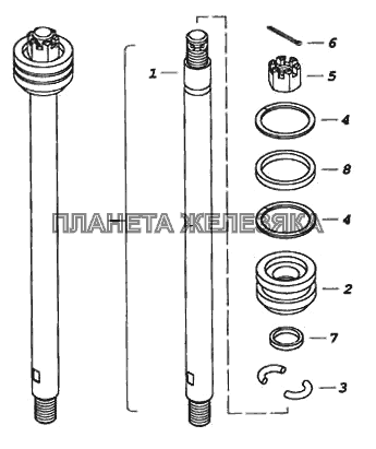 Поршень КамАЗ-5460 (каталог 2005 г.) Поршень КамАЗ-5460 (каталог 2005 г.)
