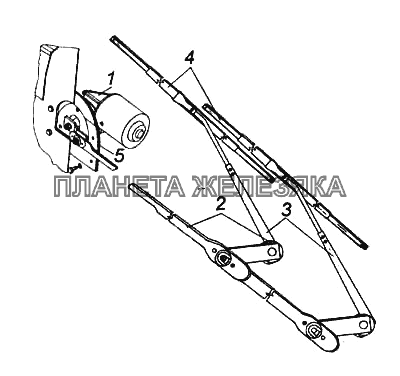 Стеклоочиститель электрический КамАЗ-5460 (каталог 2005 г.)