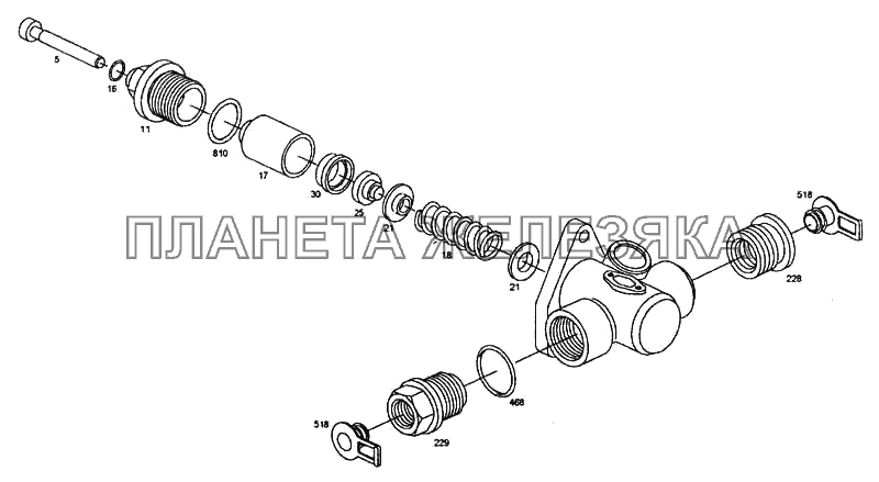 Топливоподкачивающий насос FP/KG24P302 КамАЗ-5460 (каталог 2005 г.)