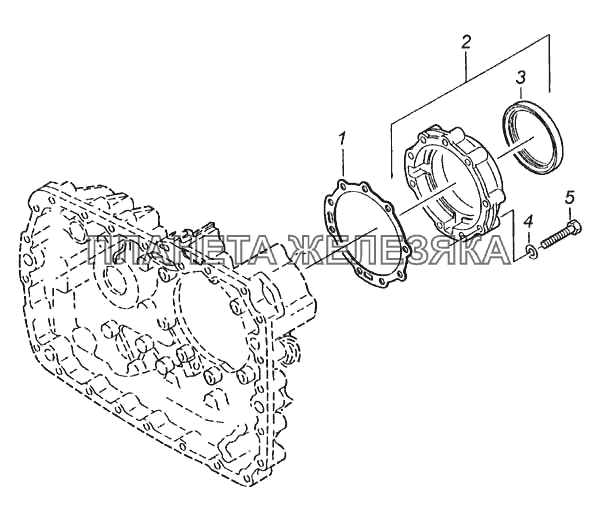 Картер планетарной передачи КамАЗ-5460 (каталог 2005 г.)