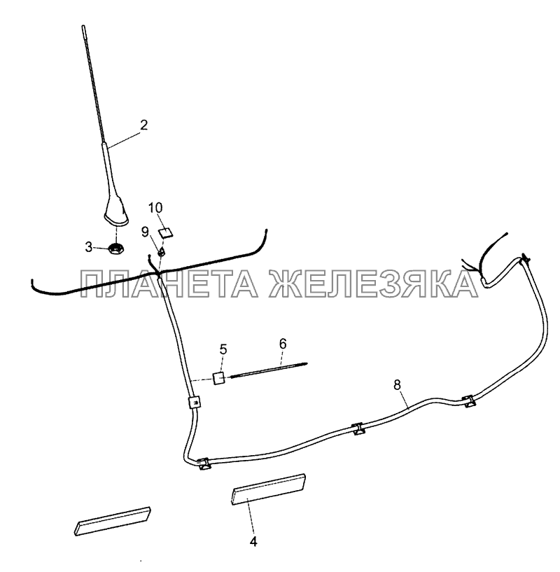 0000-4000800 Установка электроники на крыши КамАЗ-5490