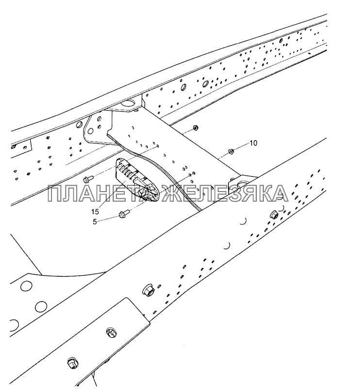 5490-4019321 Установка датчика угловых скоростей КамАЗ-5490