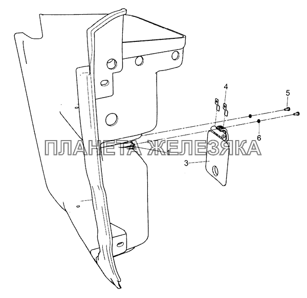 5490-8405100-10 Щиток подножки с люком правый КамАЗ-5490