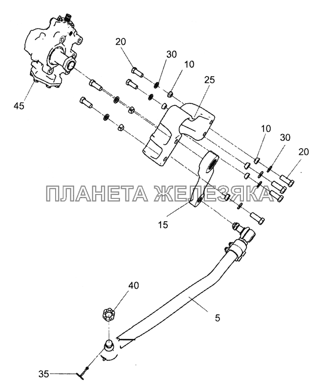 5490-3400012-10 Установка агрегатов рулевого управления КамАЗ-5490