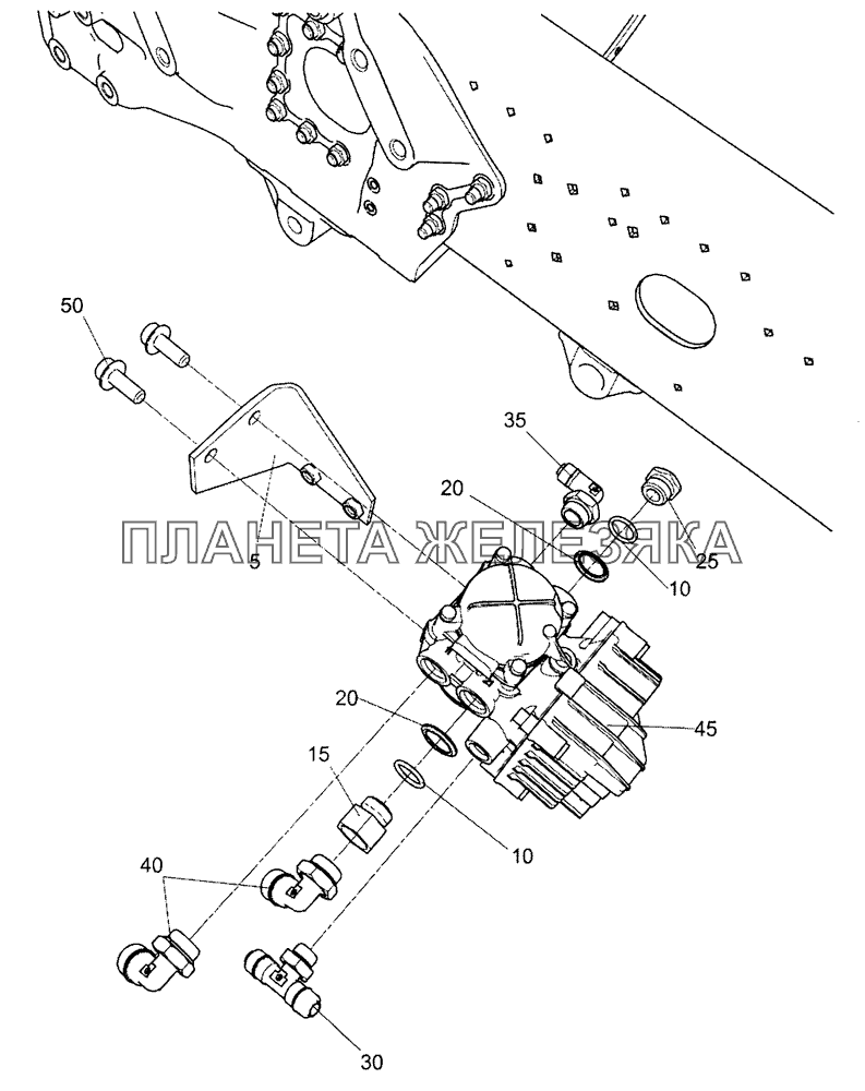 5490-3542001-30 Блок управления тормозами передней оси КамАЗ-5490