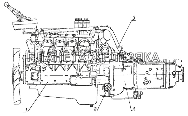 Агрегат силовой КамАЗ-6460 Агрегат силовой КамАЗ-6460