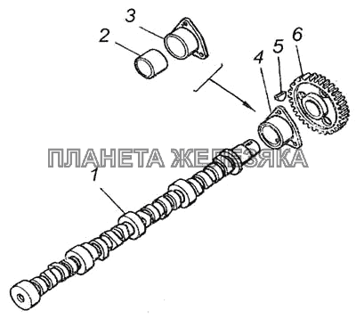 Вал распределительный КамАЗ-6460