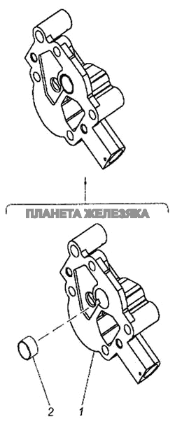 Крышка масляного насоса в сборе КамАЗ-6460