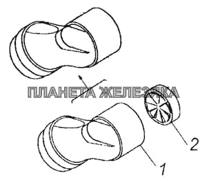 Угольник сапуна КамАЗ-6460