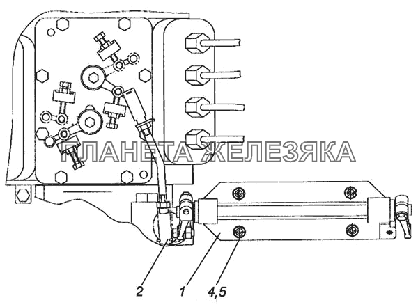Привод управления регулятором КамАЗ-6460