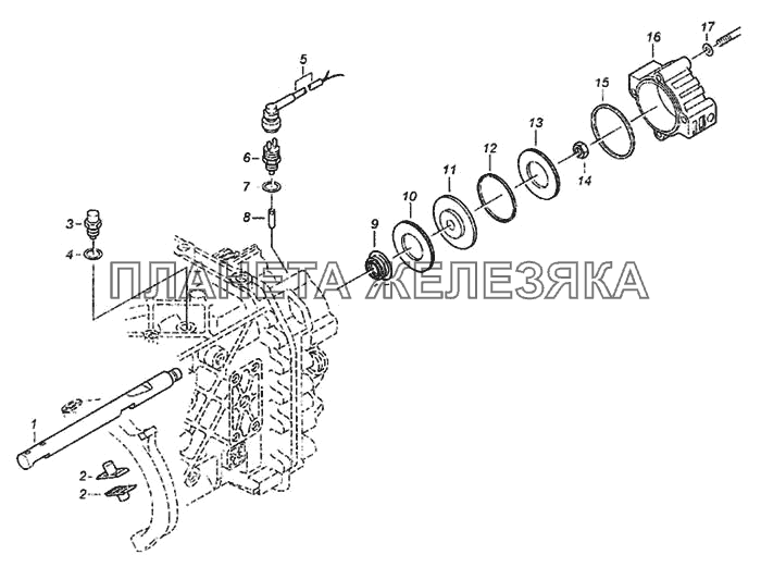 Управление планетарной передачей КамАЗ-6460