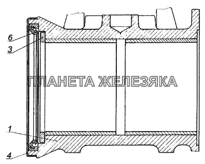 Башмак рессоры с втулками и манжетой КамАЗ-6460