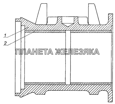 Башмак рессоры с втулками КамАЗ-6460