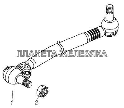 Тяга сошки с наконечником КамАЗ-6460 Тяга сошки с наконечником КамАЗ-6460