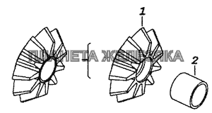 6520-2506054 Сателлит межосевого дифференциала с втулкой КамАЗ-6460 (Евро 3, 4)