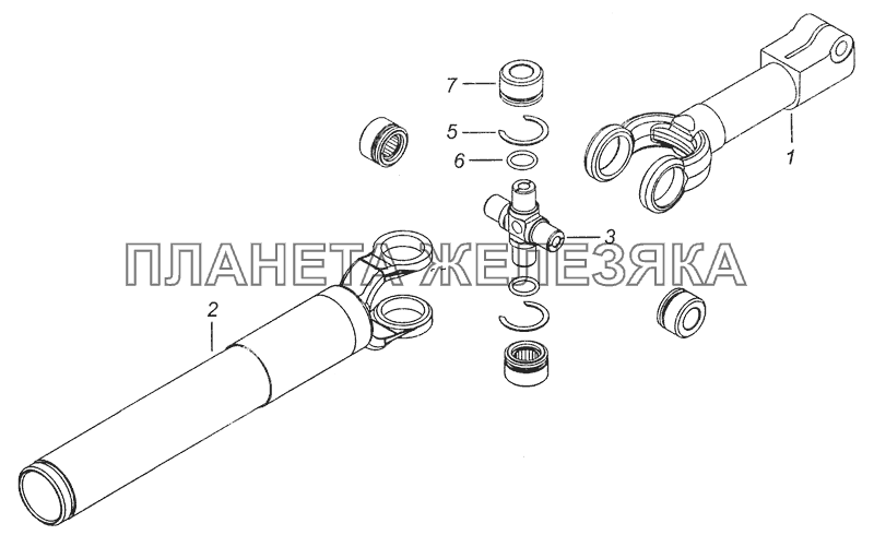 6520-3422014-19 Шарнир с втулкой КамАЗ-6460 (Евро 3, 4)