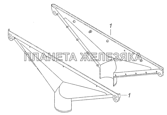 5320-8102030 Сопло обдува ветрового стекла КамАЗ-6460 (Евро 3, 4)