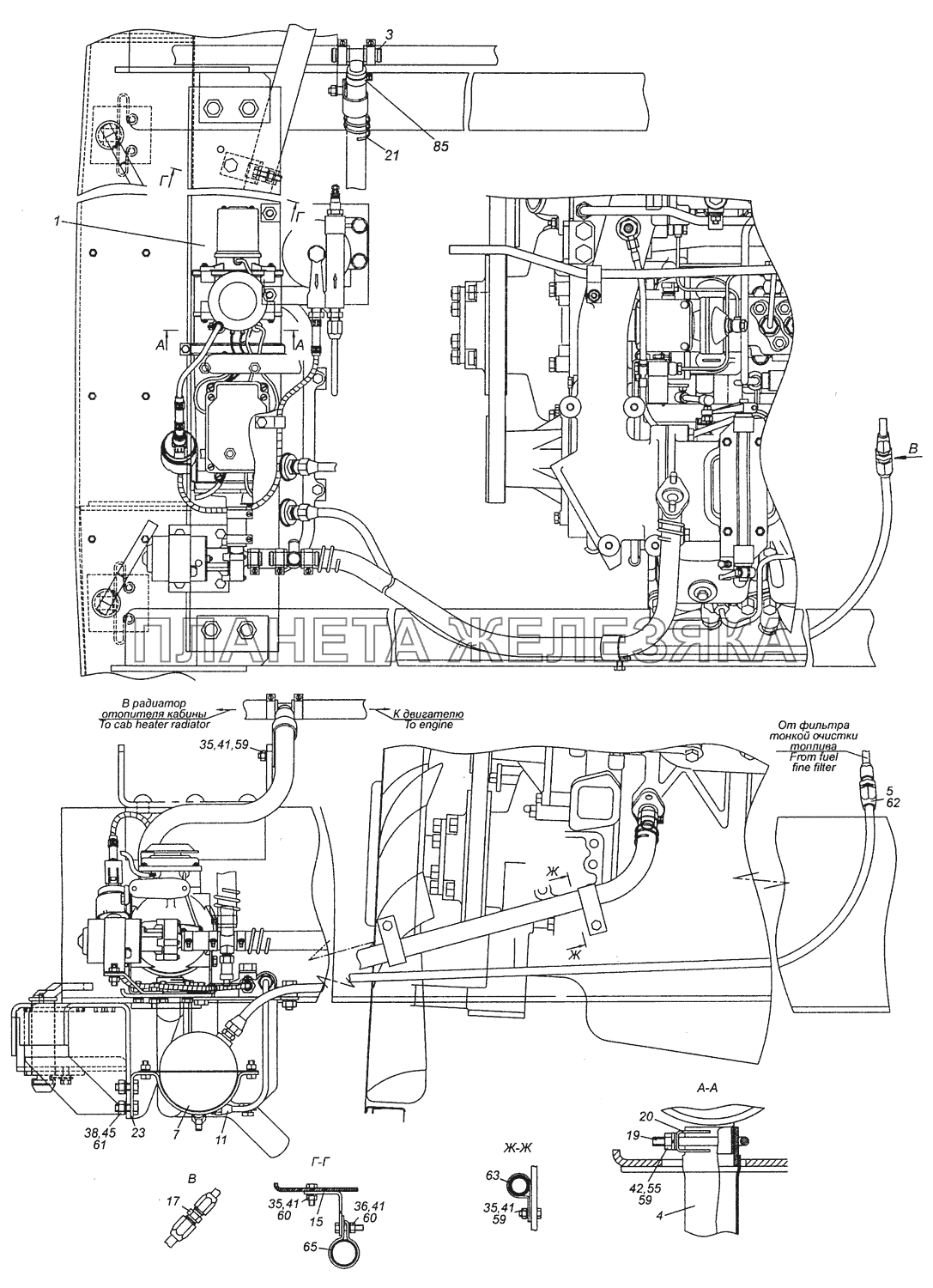 6520-8106001-20 Установка подогревателя 14TC-10 КамАЗ-6460 (Евро 3, 4) 6520-8106001-20 Установка подогревателя 14TC-10 КамАЗ-6460 (Евро 3, 4)