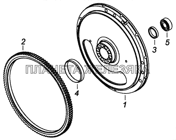 740.50-1005115-10 Маховик КамАЗ-6460 (Евро 3, 4)