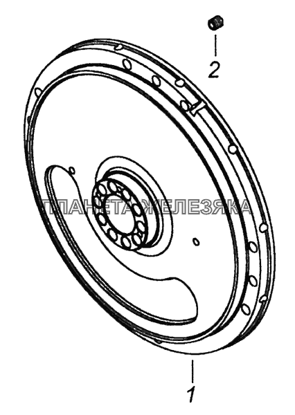 740.50-1005116 Маховик КамАЗ-6460 (Евро 3, 4)