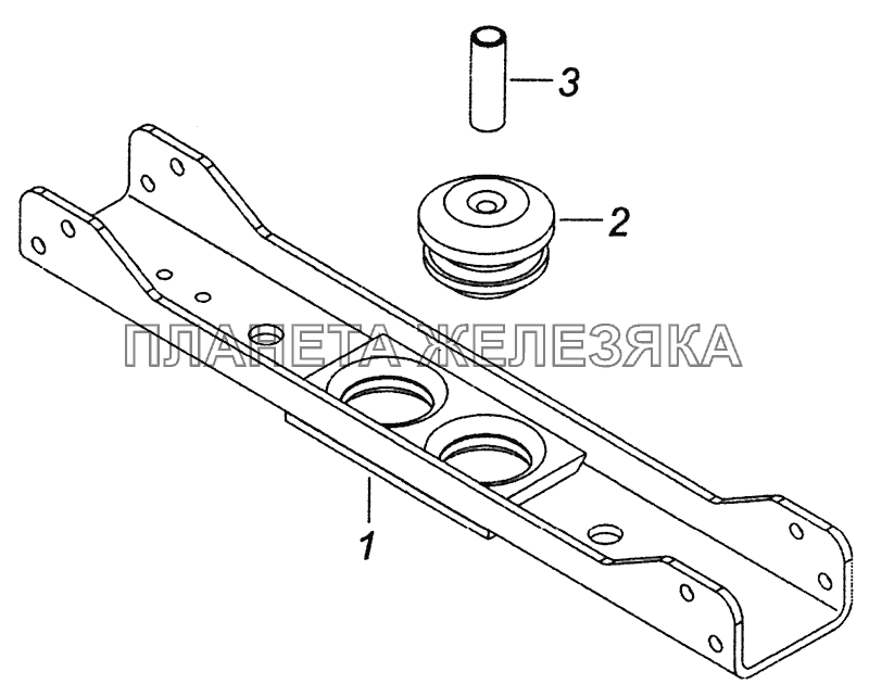 6520-1001009-10 Балка передней опоры КамАЗ-6460 (Евро 3, 4)
