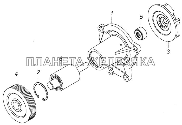 740.63-1307010 Насос водяной КамАЗ-6460 (Евро 4) 740.63-1307010 Насос водяной КамАЗ-6460 (Евро 4)