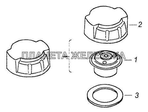 5320-1311060 Пробка расширительного бачка КамАЗ-6460 (Евро 4)