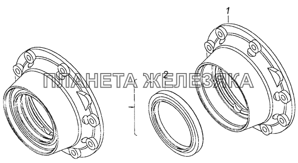6520-2402050-01 Крышка подшипника КамАЗ-6460 (Евро 4) 6520-2402050-01 Крышка подшипника КамАЗ-6460 (Евро 4)