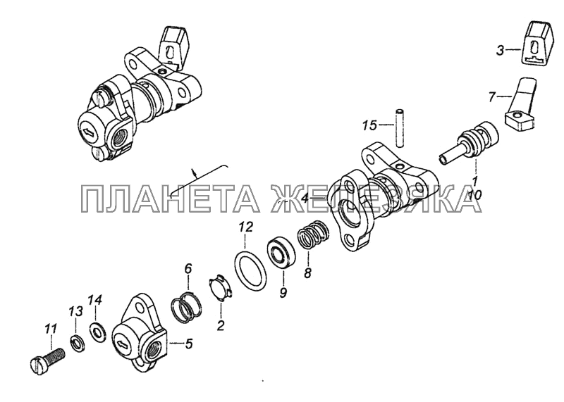 5320-2511060 Кран включения блокировки КамАЗ-6460 (Евро 4)