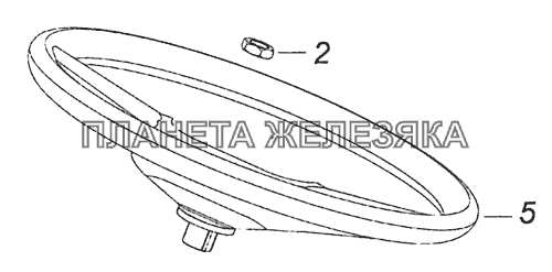 4308-3400002-19 Установка рулевого колеса КамАЗ-6460 (Евро 4)