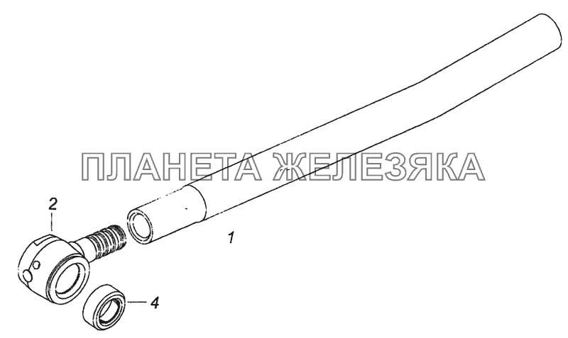 6520-3414011-40 Тяга с наконечником КамАЗ-6460 (Евро 4)