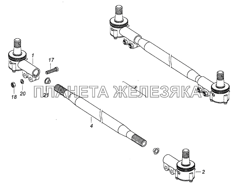 6520-3414052 Тяга рулевой трапеции КамАЗ-6460 (Евро 4)