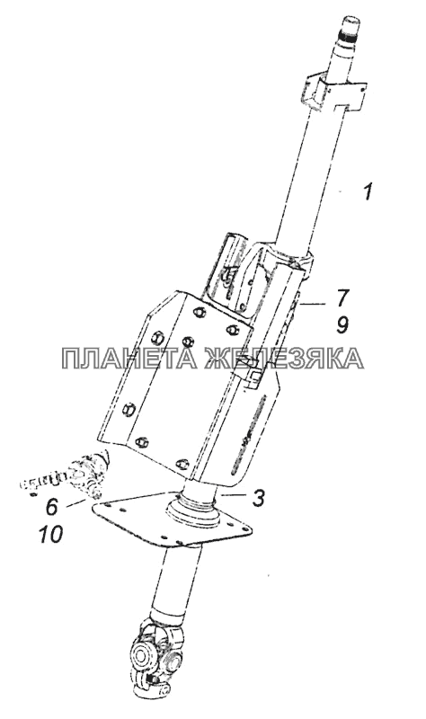 6520-3444006-30 Колонка рулевого управления с карданным валом КамАЗ-6460 (Евро 4)