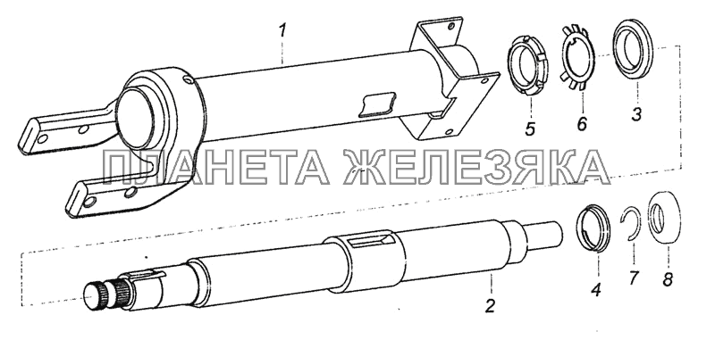 6520-3444010-19 Колонка рулевого управления КамАЗ-6460 (Евро 4) 6520-3444010-19 Колонка рулевого управления КамАЗ-6460 (Евро 4)