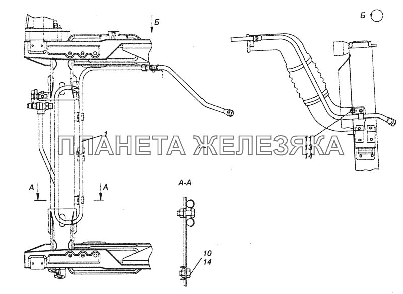 65201-3506170-07 Установка охладителя КамАЗ-6460 (Евро 4)