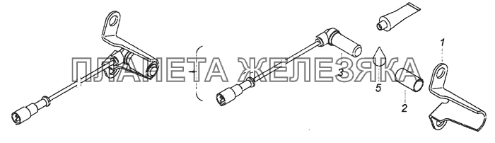 6520-3541110 Датчик скорости с кронштейном КамАЗ-6460 (Евро 4)