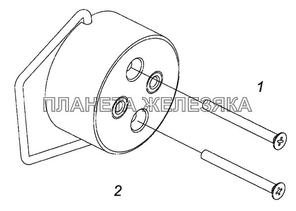 53205-3723005 Установка розетки переносной лампы КамАЗ-6460 (Евро 4)