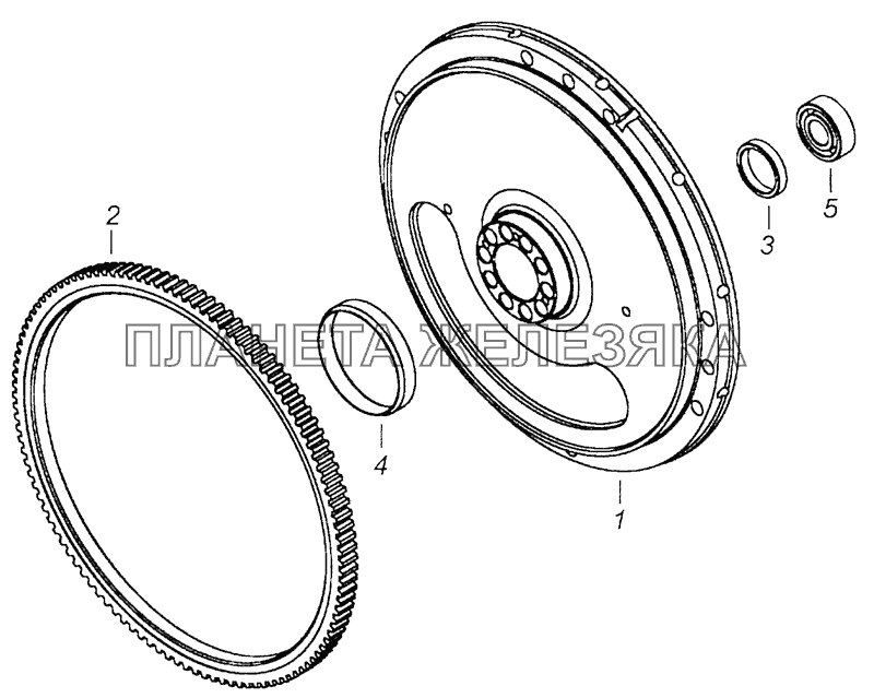 740.50-1005115-10 Маховик КамАЗ-6460 (Евро 4)