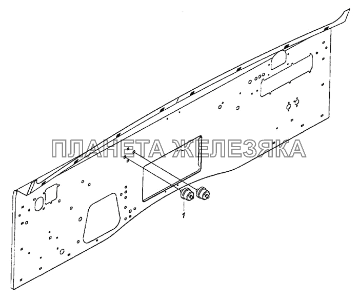 4308-3830005 Установка датчиков указателя давления воздуха КамАЗ-6460 (Евро 4)