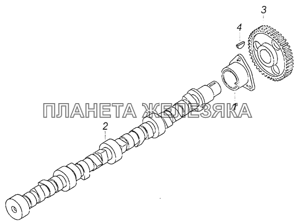 740.21-1006010 Распределительный вал КамАЗ-6460 (Евро 4)