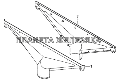 5320-8102030 Сопло обдува ветрового стекла КамАЗ-6460 (Евро 4)